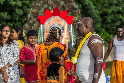 People standing outdoors