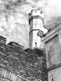 Low angle view of castle against sky