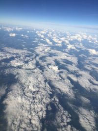 Aerial view of cloudscape