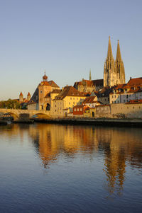 Unesco world heritage and medieval city regensburg in bavaria