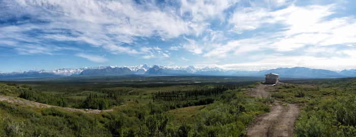 Panoramic view of landscape against sky