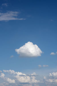 Low angle view of clouds in sky