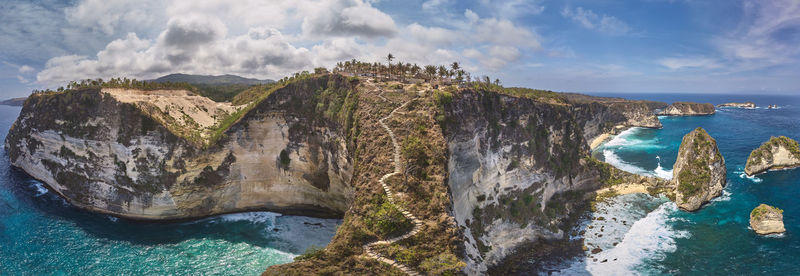 Panoramic view of sea against sky