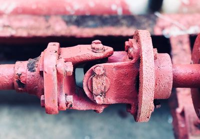 Close-up of rusty chain