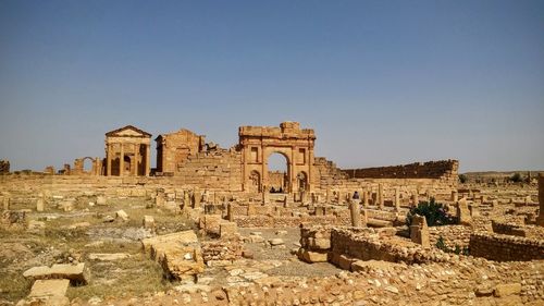 Old ruins against clear sky