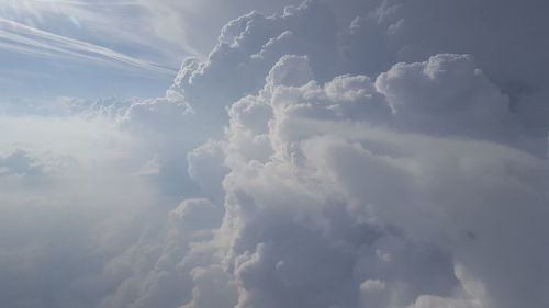 Low angle view of clouds in sky