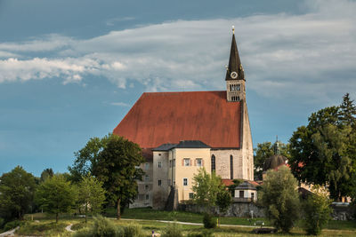 View of temple against sky