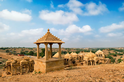 View of temple against sky