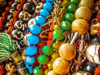 Close-up of jewelry for sale