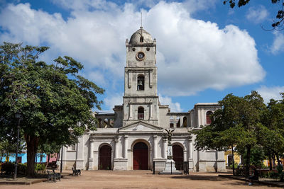 View of church against cloudy sky