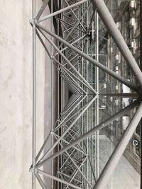 Low angle view of spiral staircase in building