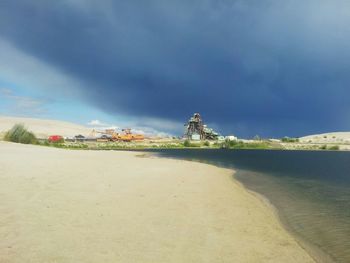 Built structure against cloudy sky