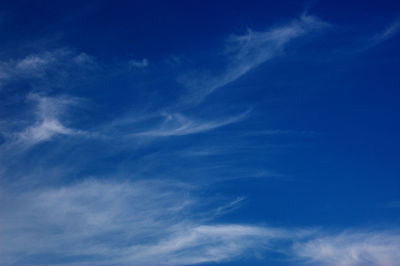 Low angle view of clouds in sky