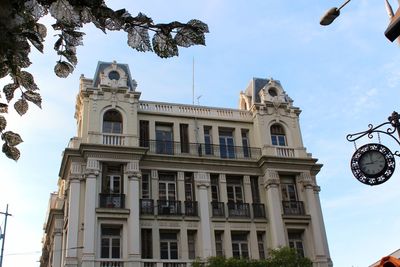 Low angle view of building against sky