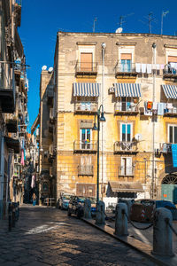 Low angle view of traditional buildings in city