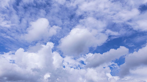 Low angle view of clouds in sky