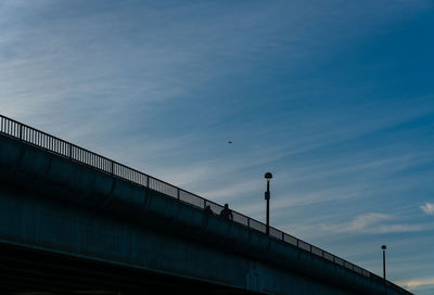 Low angle view of bridge against sky