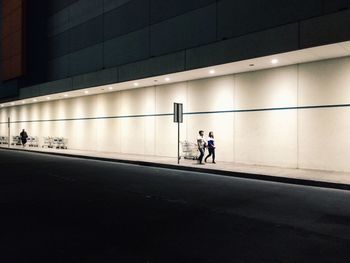 People walking on road