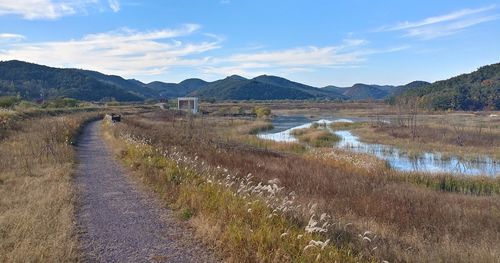 Scenic view of landscape against sky