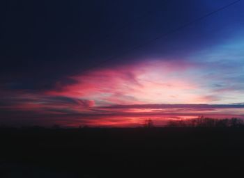 Scenic view of sky during sunset