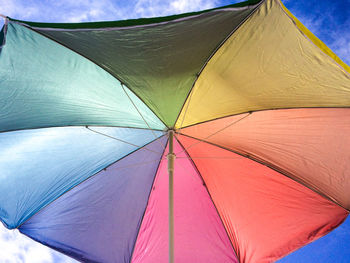 Low angle view of tent