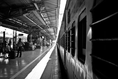 Railroad station platform