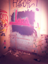 Graffiti on wall