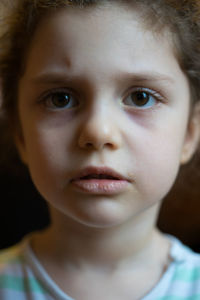Close-up portrait of young woman