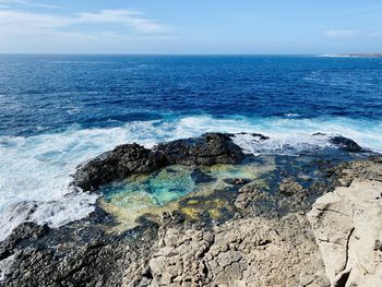 Scenic view of sea against sky