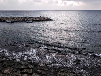 Scenic view of sea against sky