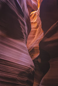 Inside of antelope canyon, color and textures