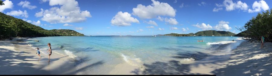 Panoramic view of sea against sky