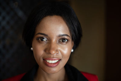 Portrait of a smiling young woman