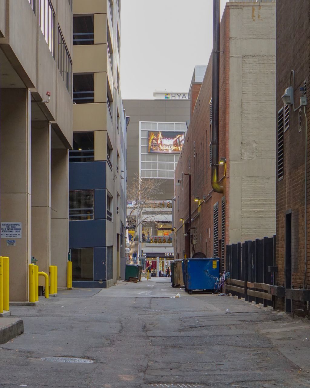 STREET AMIDST BUILDINGS IN CITY