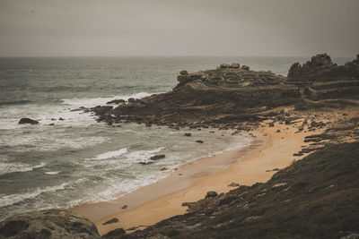 Beach next to castro de baroña