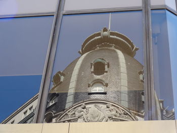 Low angle view of cathedral against blue sky