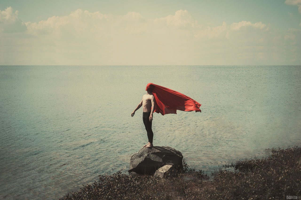 WOMAN ON BEACH