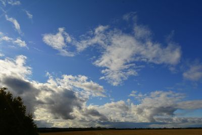 Low angle view of cloudy sky