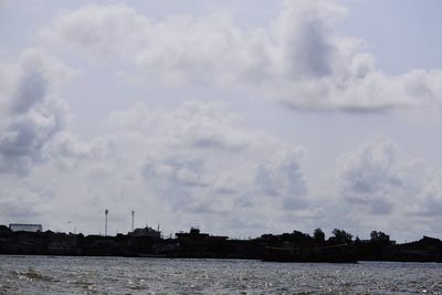 Scenic view of river against sky