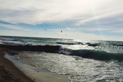 Scenic view of sea against sky