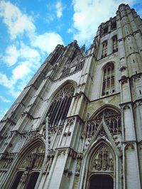 Low angle view of building against sky