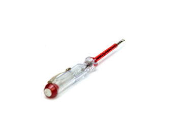 High angle view of colored pencils on white background