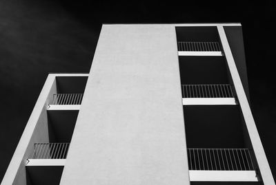 Low angle view of building against clear sky