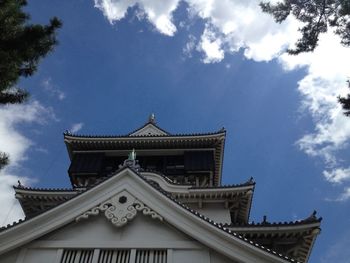 Low angle view of built structure against sky