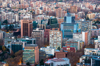 Panoramic view of providencia district, santiago de chile