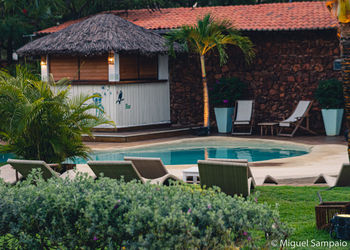 View of swimming pool in building