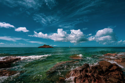 Scenic view of sea against sky