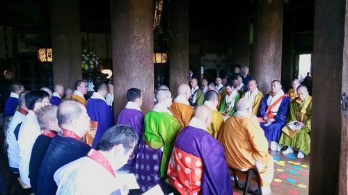 People in temple