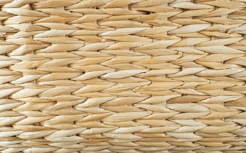 Full frame shot of wicker basket