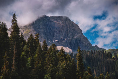 Scenic view of rocky mountains against sky